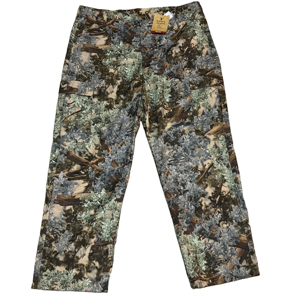 NWT King's Camo Pant Men's 44x32 Reg Hunter Series Quick Dry Desert Shadow‎